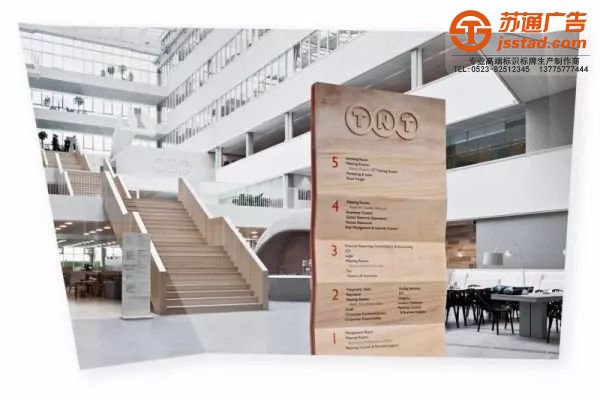 办公楼制作标识标牌的构造有哪些