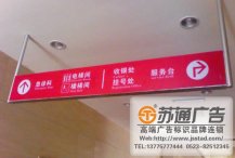 医院导视吊牌灯箱定制加工